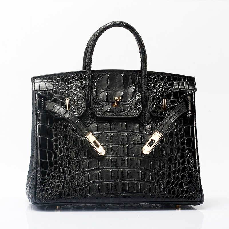 30cm Crocodile Embossed Leather Tote LH1633M_10 Colors