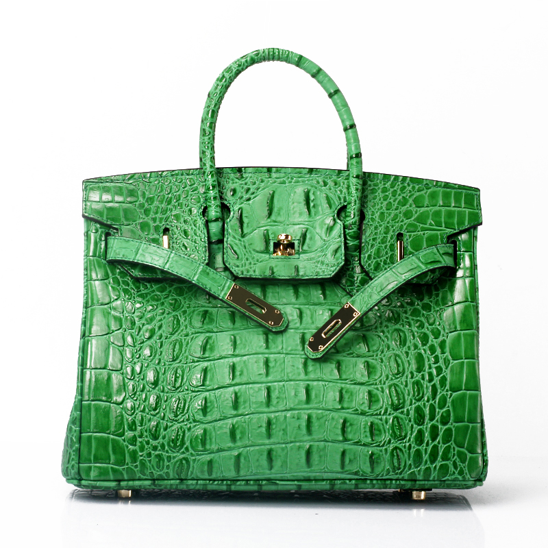 30cm Crocodile Embossed Leather Tote LH1633M_10 Colors