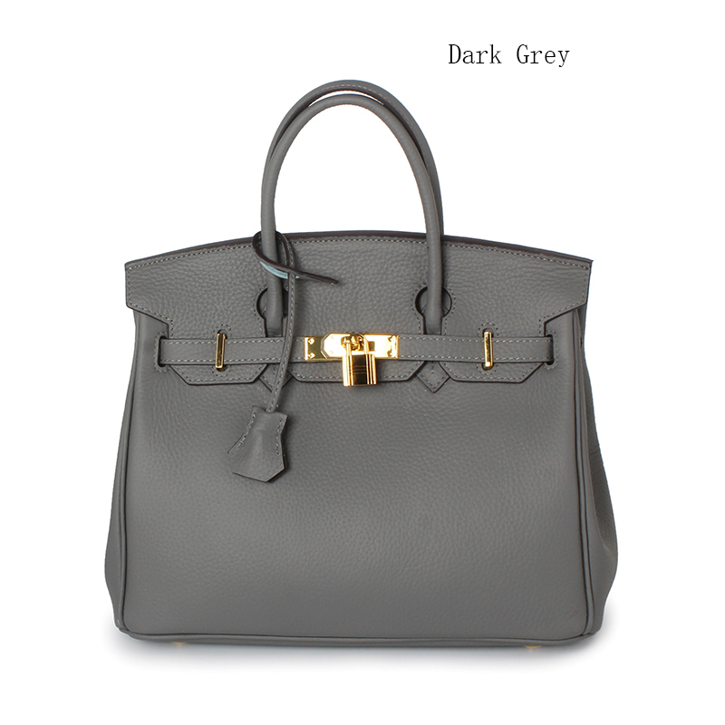 30cm Womens Padlock Top Handle Bag LH1946M_21 Colors