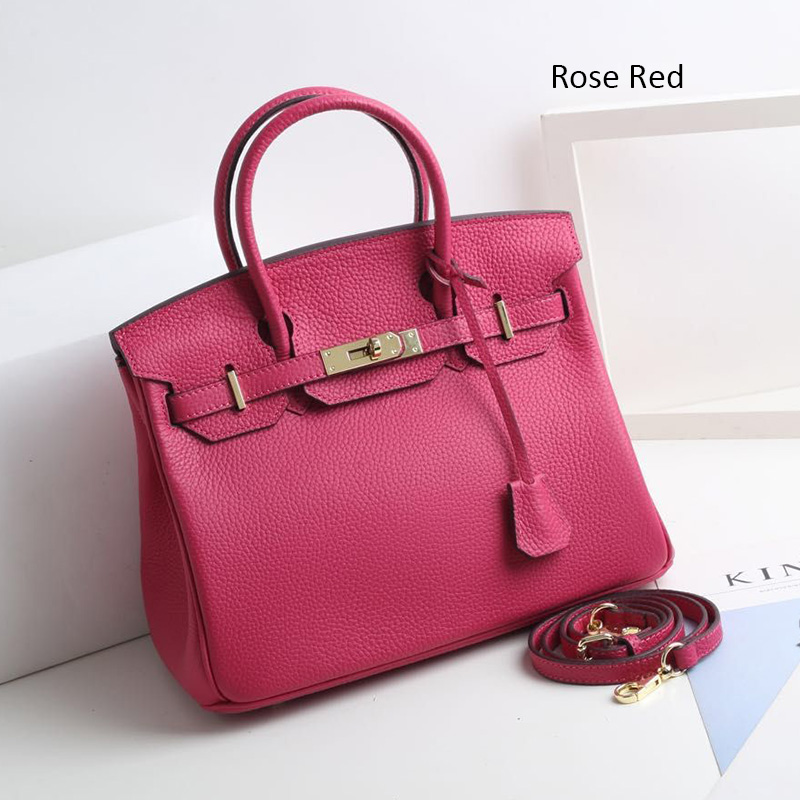 30cm Womens Padlock Top Handle Bag LH1946M_21 Colors