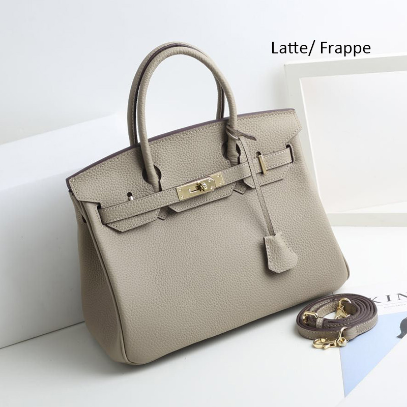 30cm Womens Padlock Top Handle Bag LH1946M_21 Colors