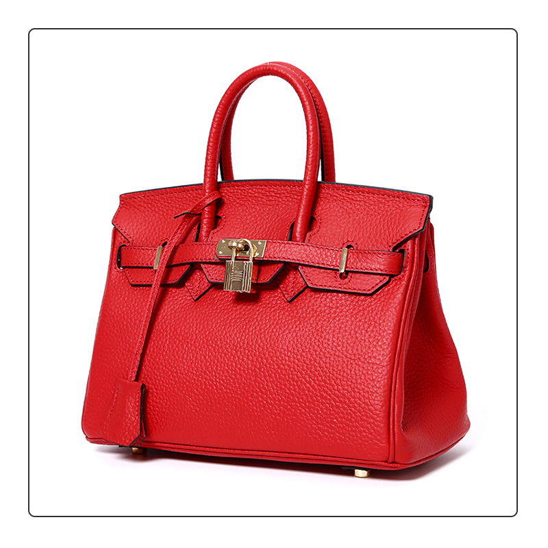 30cm Womens Padlock Top Handle Bag LH1946M_21 Colors