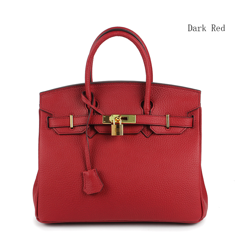 30cm Womens Padlock Top Handle Bag LH1946M_21 Colors