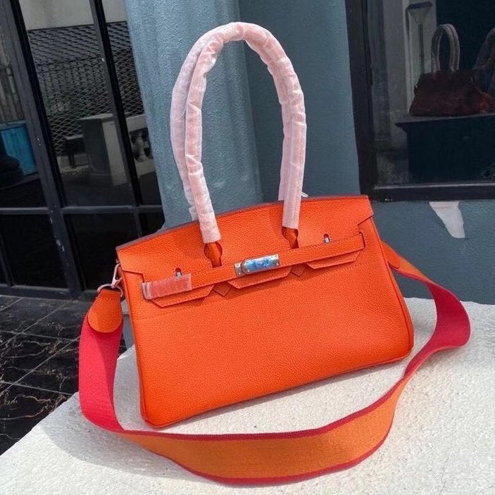 35 Large Genuine Leather Tote Bag Padlock Tote LH3033L_5 Colors