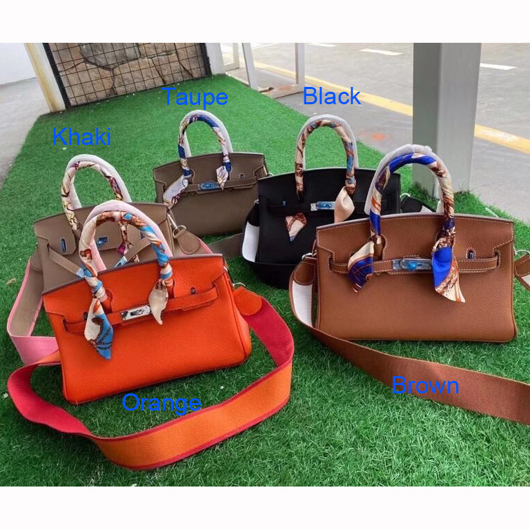 35 Large Genuine Leather Tote Bag Padlock Tote LH3033L_5 Colors