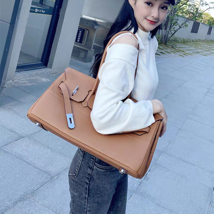 35 Large Genuine Leather Tote Bag Padlock Tote LH3033L_5 Colors