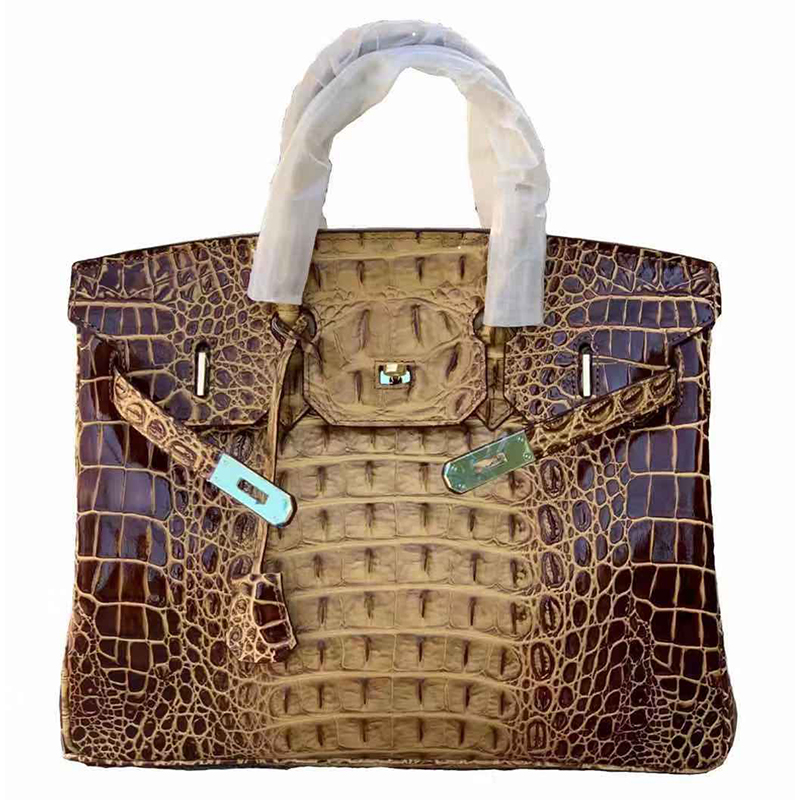 35cm Crocodile Embossed Leather Tote LH1633L_10 Colors