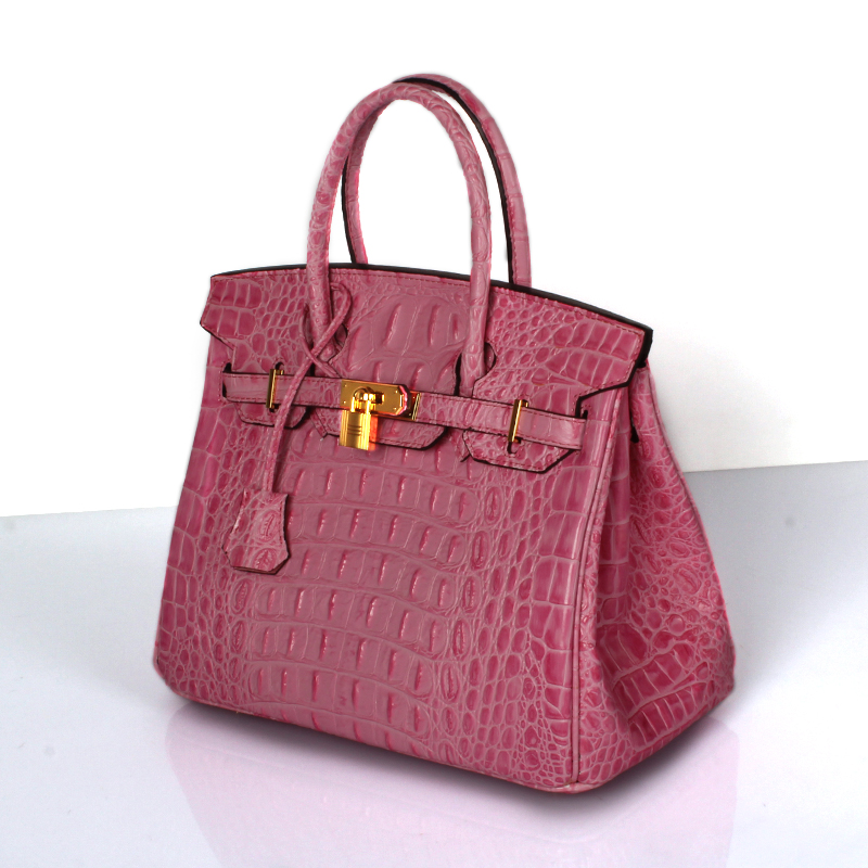 35cm Crocodile Embossed Leather Tote LH1633L_10 Colors