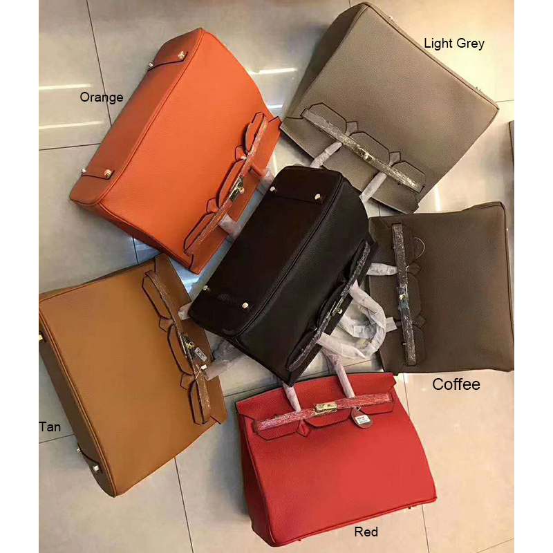 40cm Womens Padlock Top Handle Bag LH1946XL_6 Colors