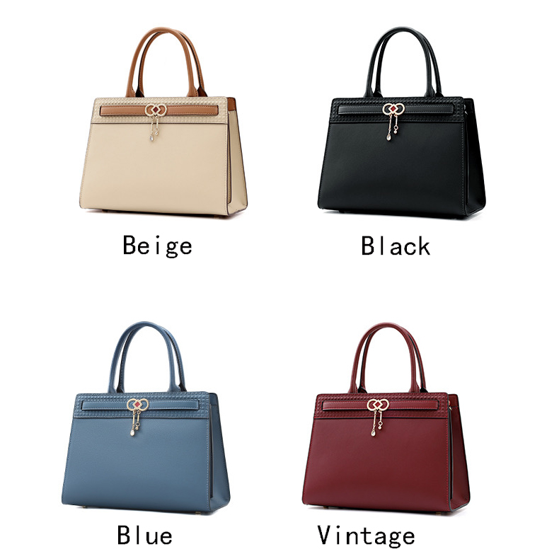 Belt Real Leather Satchel Bag Women Purse LH3579_4 Colors