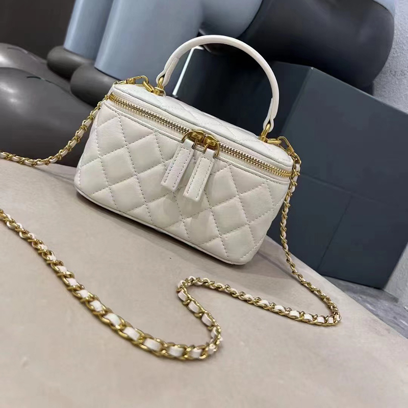Big Quilt Leather Tote Bag Top Handle Purse LH3357L_4 Colors