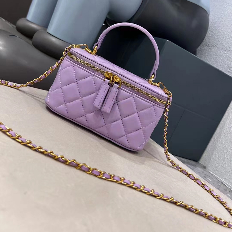Big Quilt Leather Tote Bag Top Handle Purse LH3357L_4 Colors