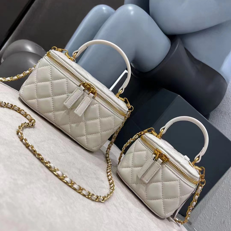 Big Quilt Leather Tote Bag Top Handle Purse LH3357L_4 Colors