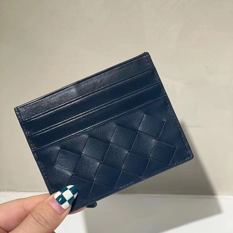 Card Holder Card Slots Woven Sheepskin Purse LH3242_10 Colors