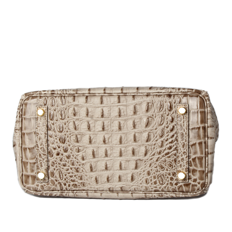 Crocodile Embossed Leather Tote LH1633M_4Colors