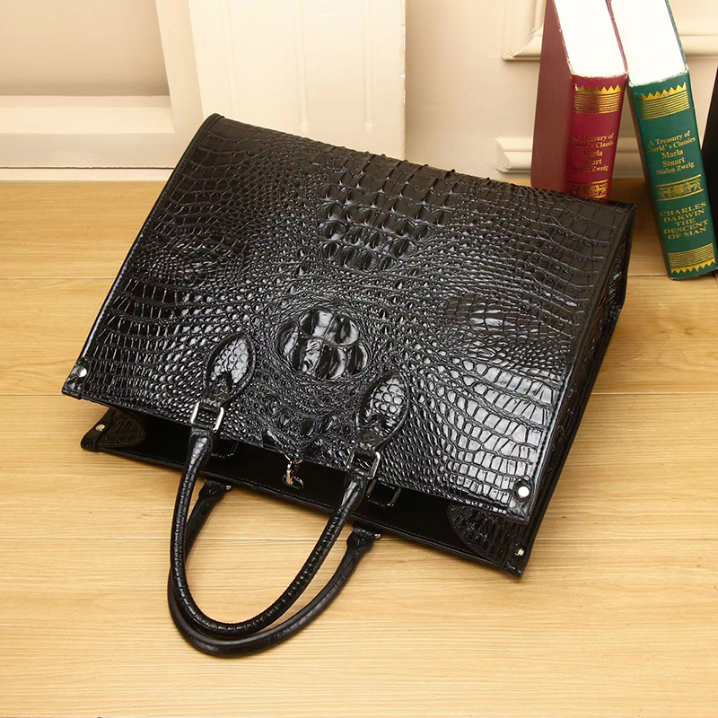 Crocodile Pattern Ladies Leather Handbag Women Top Handle Bag LH3481_3 Colors