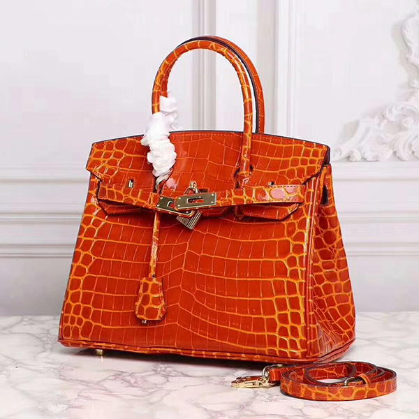 Crocodile Pattern Leather Tote LH1632L_4 Colors
