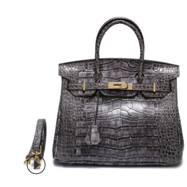 Crocodile Pattern Leather Tote LH1632M_4 Colors