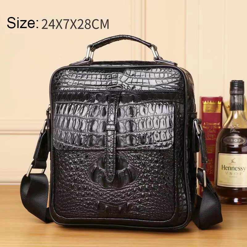 Crocodile Pattern Real Leather Bag Mens Purse LH3423