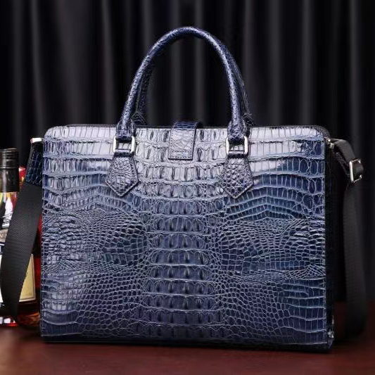 Crocodile Pattern Real Leather Tote Bag LH3437_2 Colors
