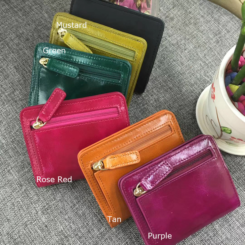 Distress Short Wallet LH1634_5 Colors