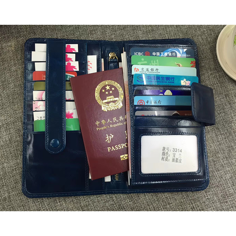 Dorian Green Distress Leather Wallet LH1086