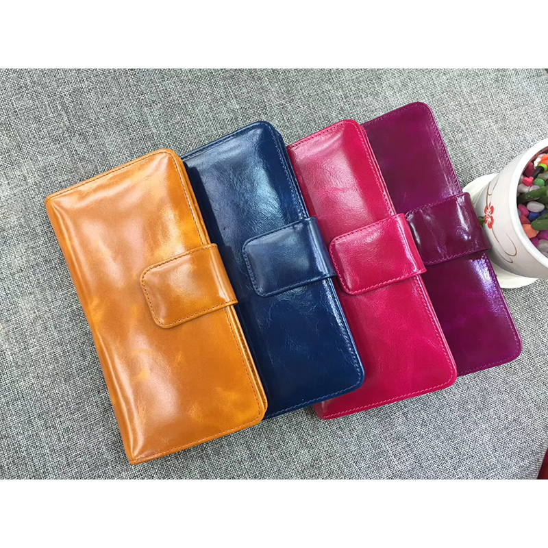 Dorian Green Distress Leather Wallet LH1086