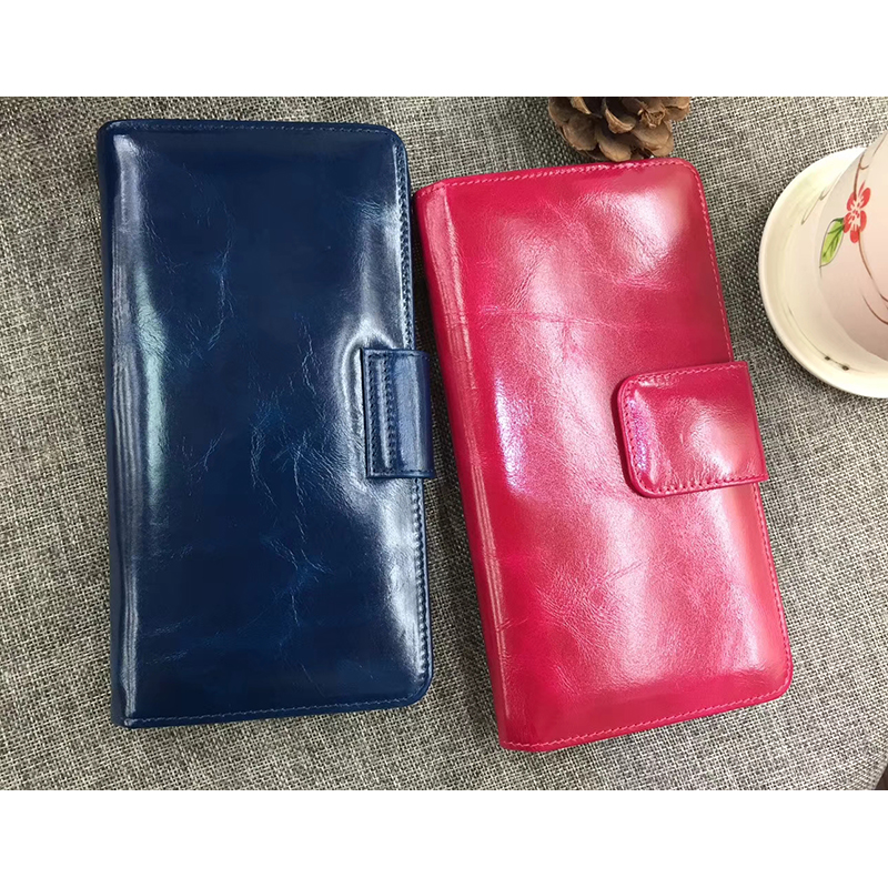 Dorian Green Distress Leather Wallet LH1086