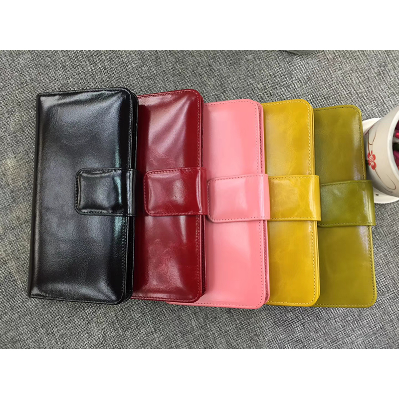 Dorian Green Distress Leather Wallet LH1086