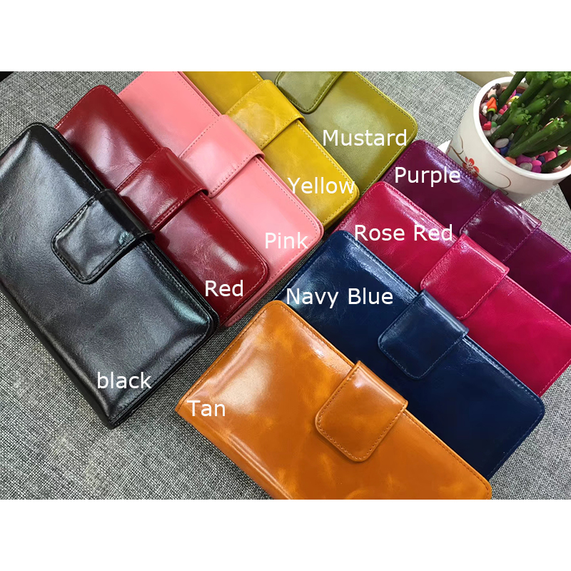 Dorian Green Distress Leather Wallet LH1086