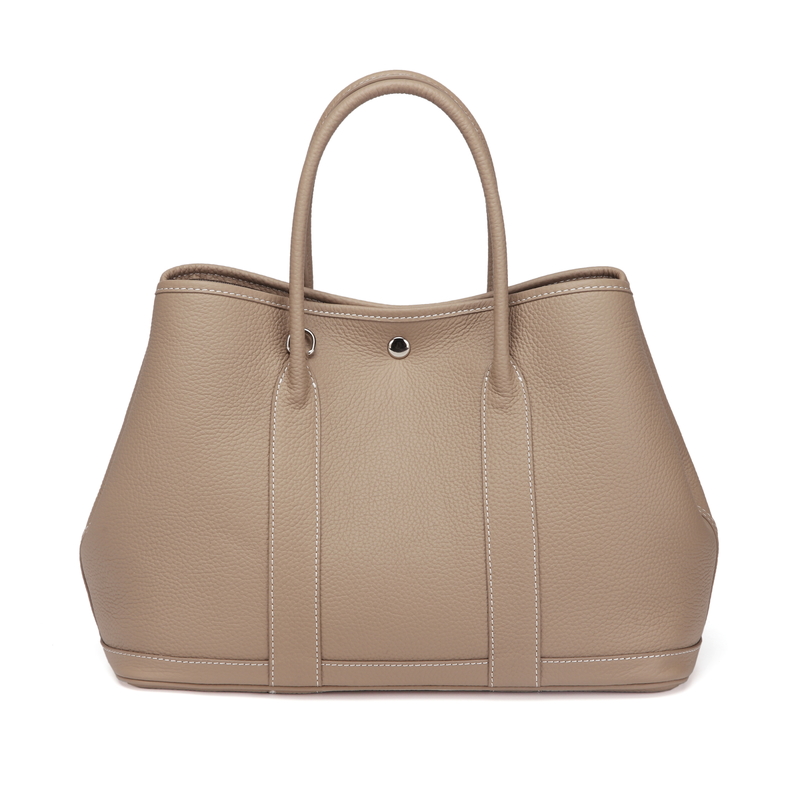 Grey Elegant Real Leather Tote LH2382L