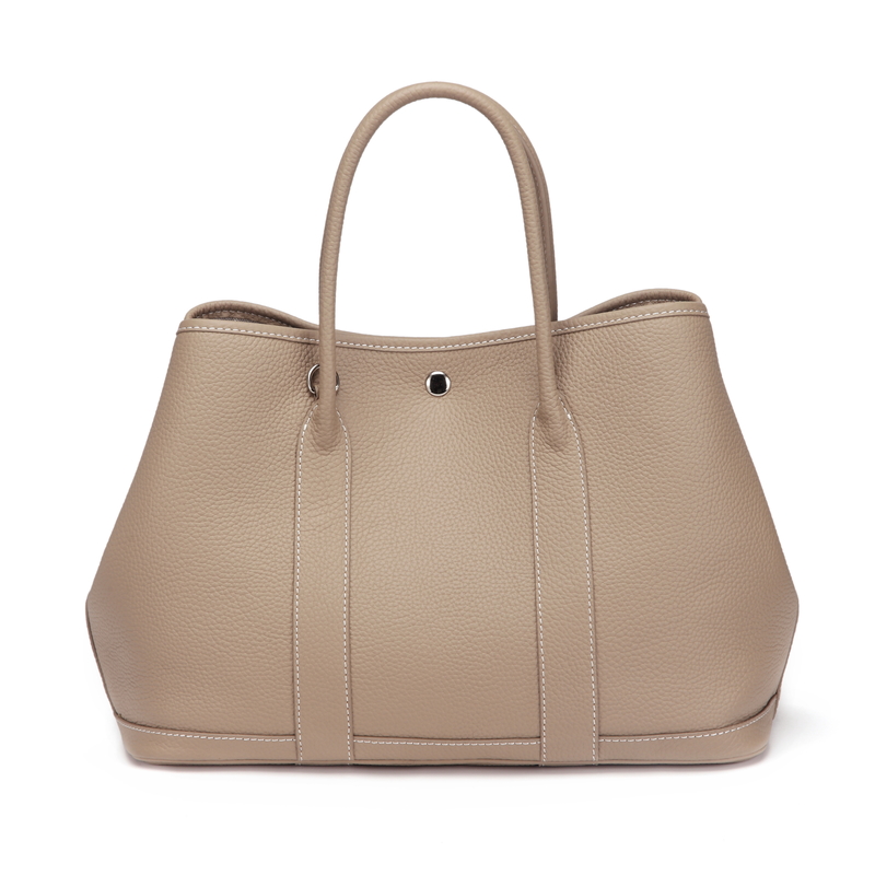 Grey Elegant Real Leather Tote LH2382L