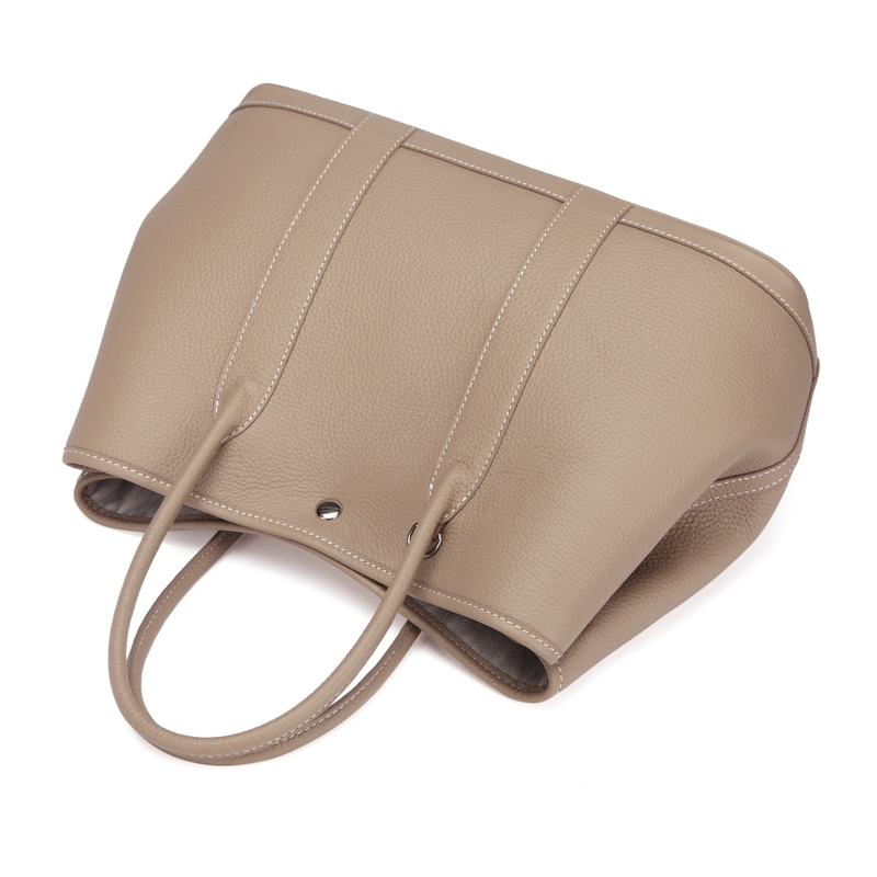 Grey Elegant Real Leather Tote LH2382L