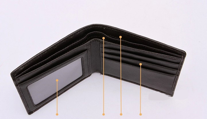 Jenna Black Leather Wallet LH849