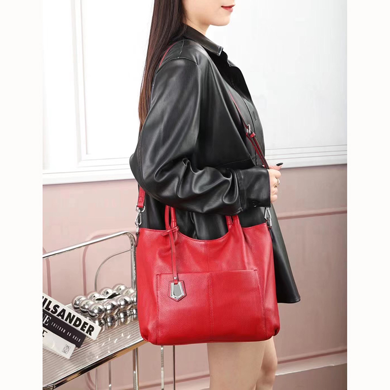 Large Practical Leather Tote Bag Ladies Handbags LH3624_6 Colors