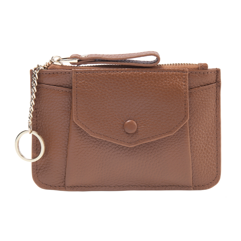 Leather Coin Purse Card Holder Key Chain Bag LH2778_3 Colors