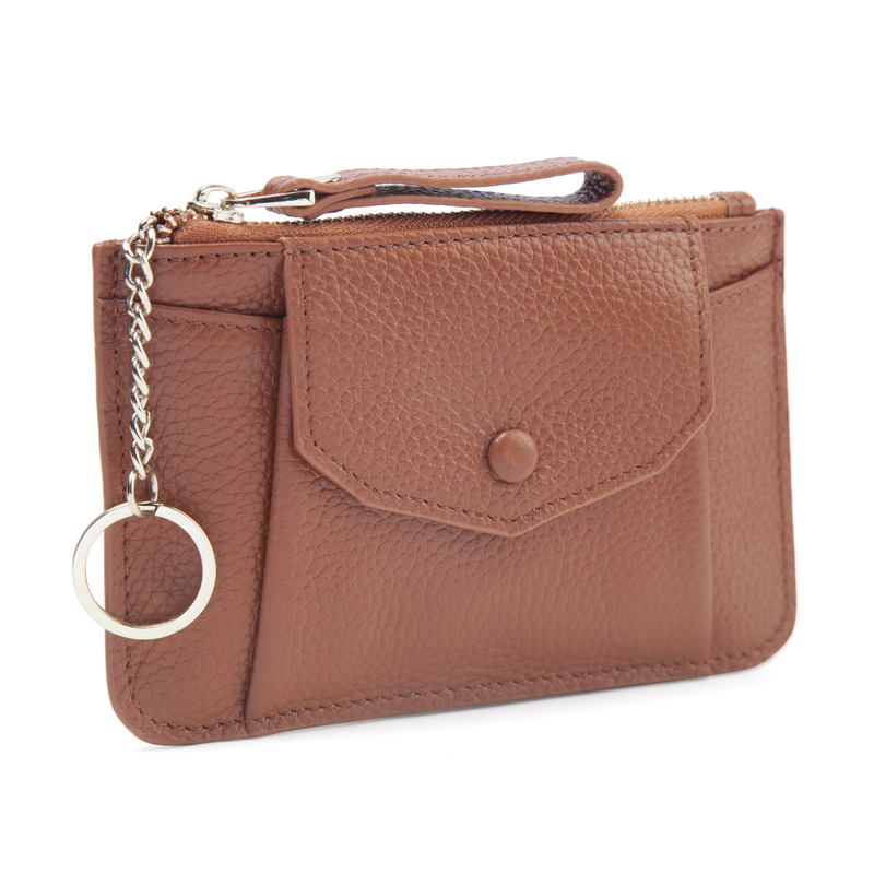 Leather Coin Purse Card Holder Key Chain Bag LH2778_3 Colors