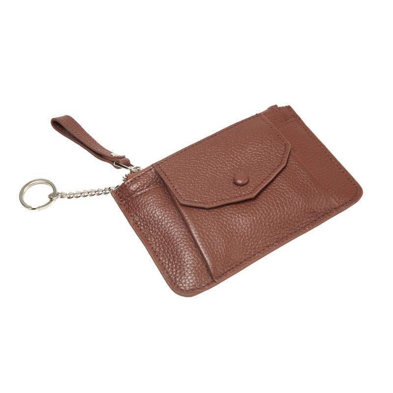 Leather Coin Purse Card Holder Key Chain Bag LH2778_3 Colors