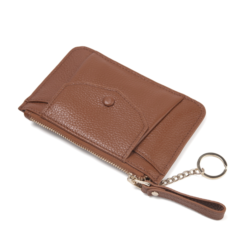 Leather Coin Purse Card Holder Key Chain Bag LH2778_3 Colors