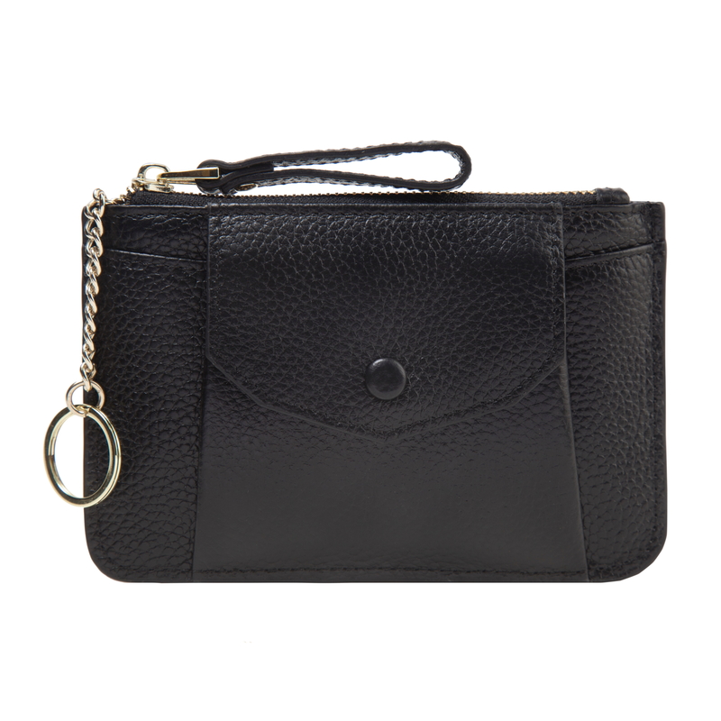 Leather Coin Purse Card Holder Key Chain Bag LH2778_3 Colors