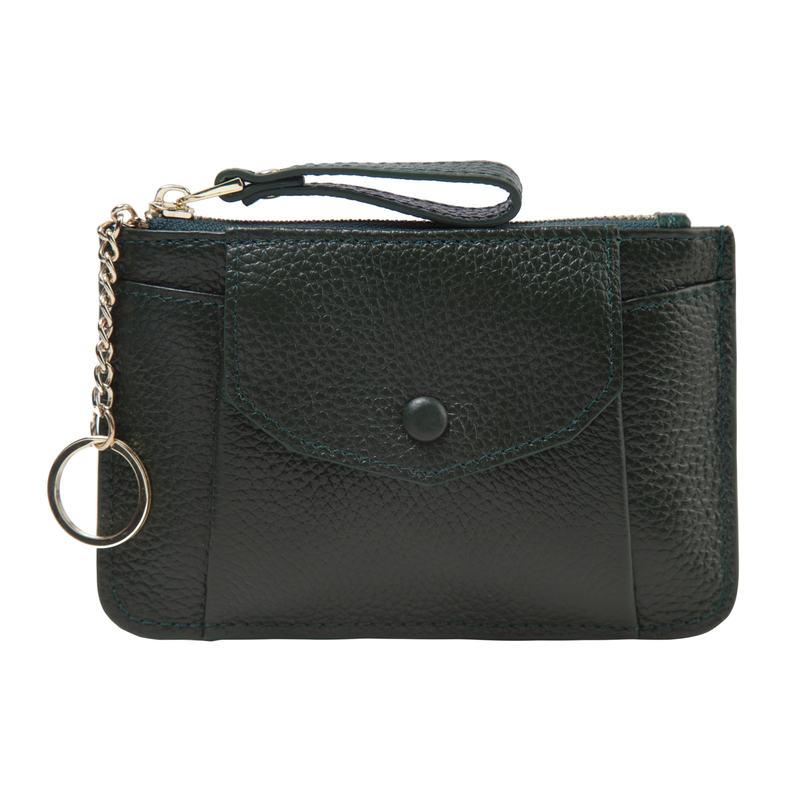 Leather Coin Purse Card Holder Key Chain Bag LH2778_3 Colors