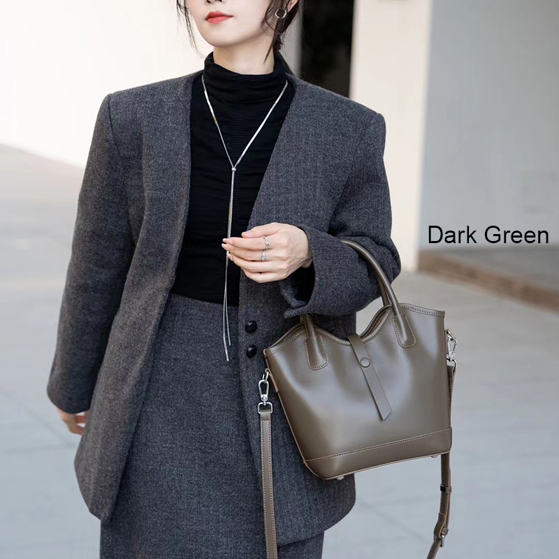 Leather Tote Bag Women Leather Purse Bag LH3631_4 Colors