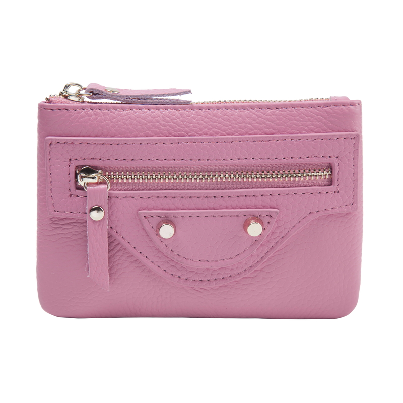 Muti Zipper Leather Coin Purse Wallet Bag LH2777_4 Colors