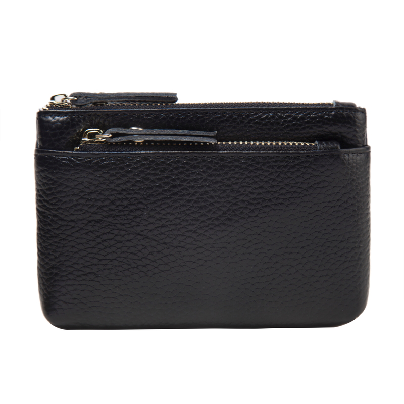 Muti Zipper Leather Coin Purse Wallet Bag LH2777_4 Colors