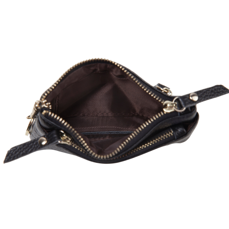Muti Zipper Leather Coin Purse Wallet Bag LH2777_4 Colors