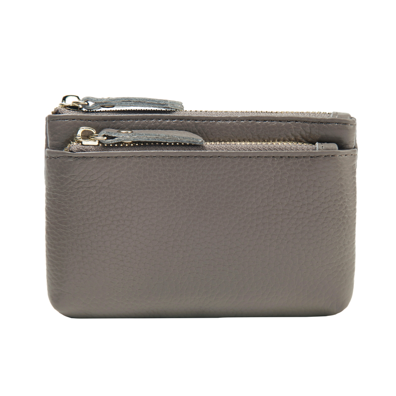 Muti Zipper Leather Coin Purse Wallet Bag LH2777_4 Colors