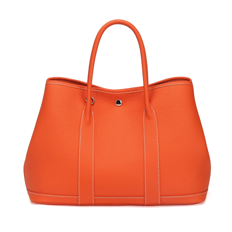 Orange Elegant Real Leather Tote LH2382L