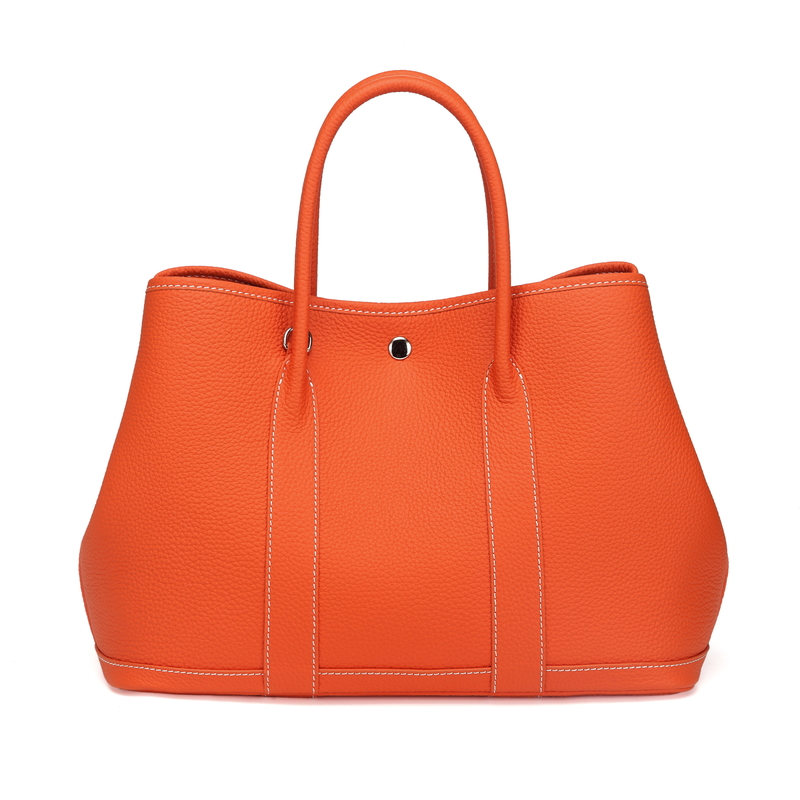 Orange Elegant Real Leather Tote LH2382L