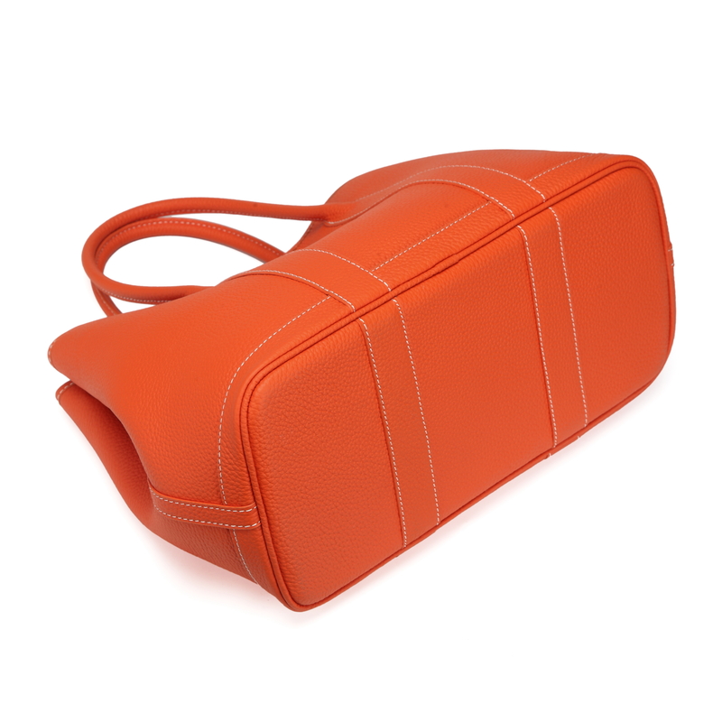 Orange Elegant Real Leather Tote LH2382L
