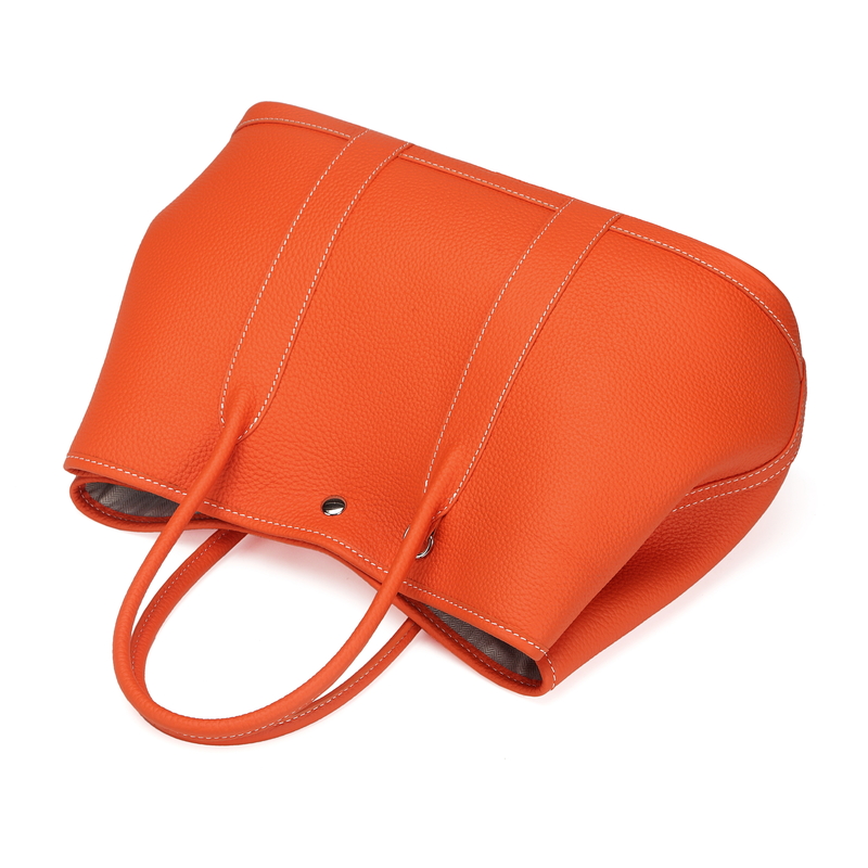 Orange Elegant Real Leather Tote LH2382L